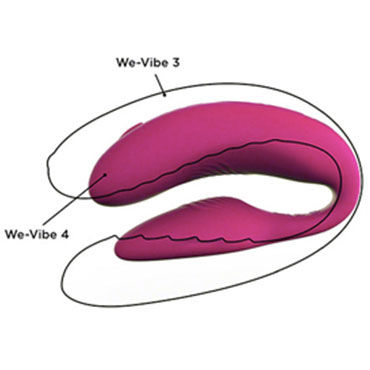 We-Vibe 4, розовый, Вибромассажер для пар №1 и другие товары We-Vibe с фото