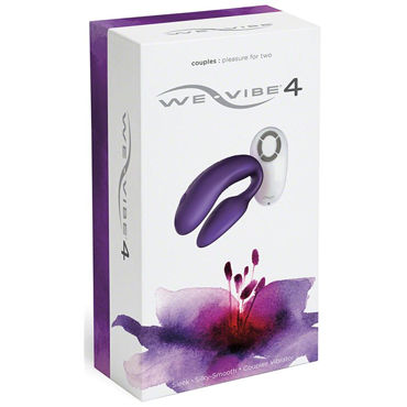 We-Vibe 4, фиолетовый - Вибромассажер для пар №1 - купить в секс шопе