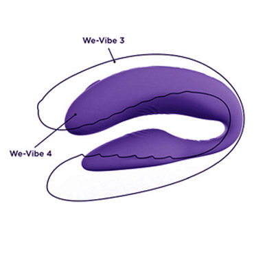 We-Vibe 4, фиолетовый, Вибромассажер для пар №1 и другие товары We-Vibe с фото