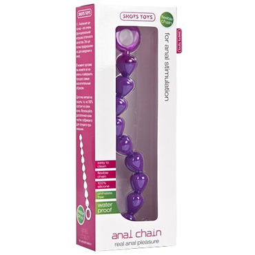Shots Toys Anal Chain, фиолетовый - фото, отзывы