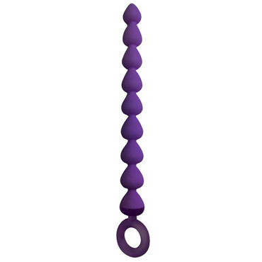 Shots Toys Anal Chain, фиолетовый, Анальная цепочка без вибрации
