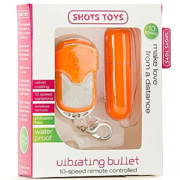 Shots Toys Remote Vibrating Bullet, оранжевый — фото 2