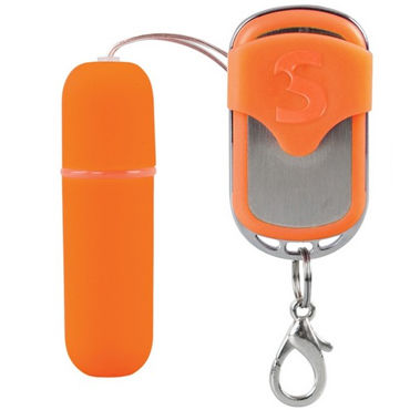 Shots Toys Remote Vibrating Bullet, оранжевый — фото 1