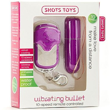 Shots Toys Remote Vibrating Bullet, фиолетовый — фото 2