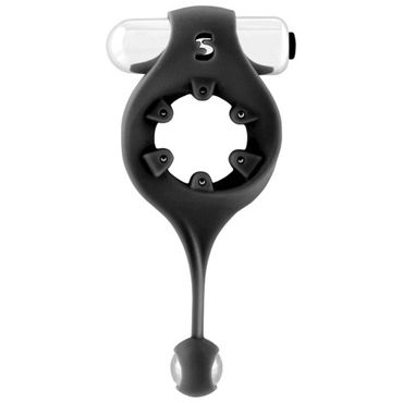 Shots Toys Cockring Magnet, черный — фото 1
