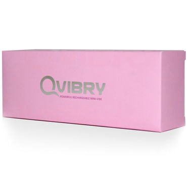 Qvibry вибратор, розовый - Бесшумный компактный вибратор для стимуляции клитора - купить в секс шопе