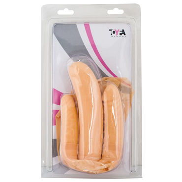 ToyFa Поясной страпон, С анально-вагинальными стимулятором