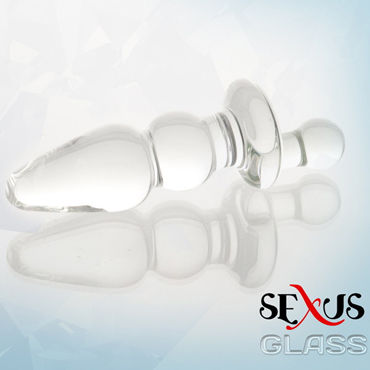 Sexus Glass анальная втулка, С удобным держателем