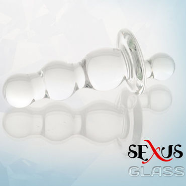 Sexus Glass анальная втулка, С удобным держателем