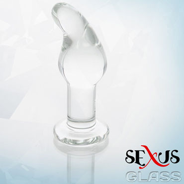 Sexus Glass анальная втулка, Изогнутой формы