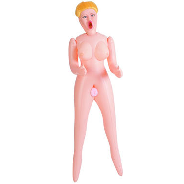 ToyFa Dolls-X Passion, блондинка - Надувная секс-кукла, с мастурбаторами-вставками - купить в секс шопе