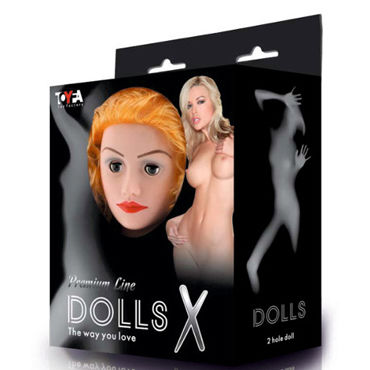 ToyFa Dolls-X Passion, рыжая, Надувная секс-кукла, с головой из твердого материала