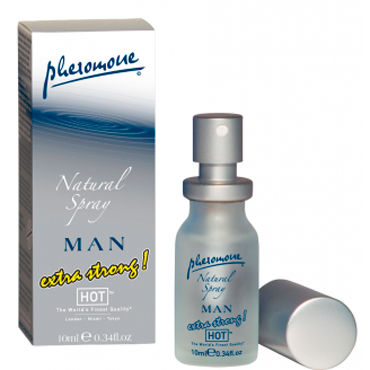 Hot Man Natural Spray Extra Strong, 10 мл, Духи-спрей для мужчин с феромонами