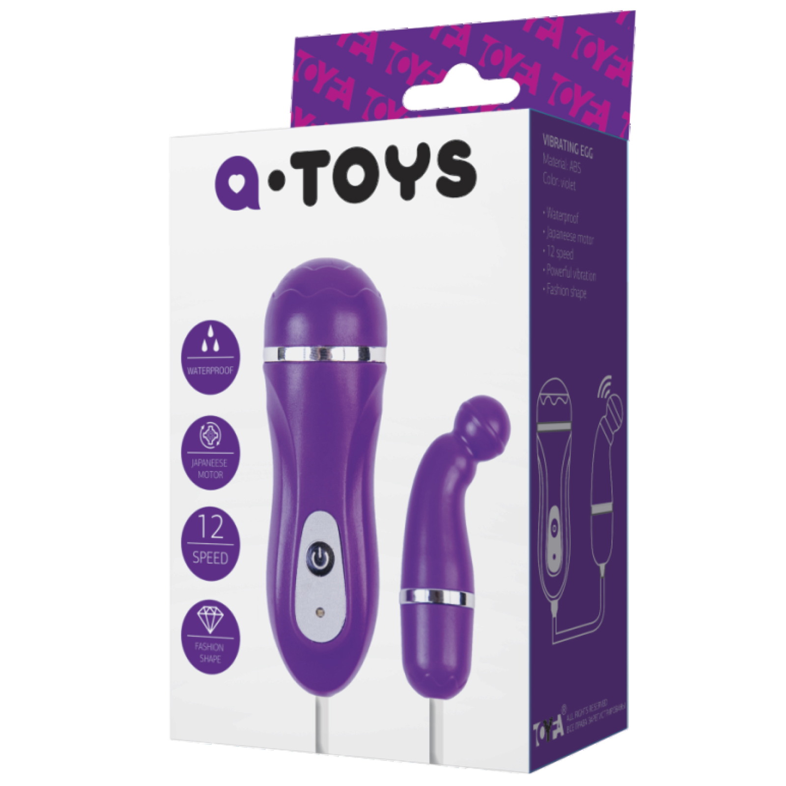 Toyfa A-toys Beany Вибропуля, фиолетовая — фото 3