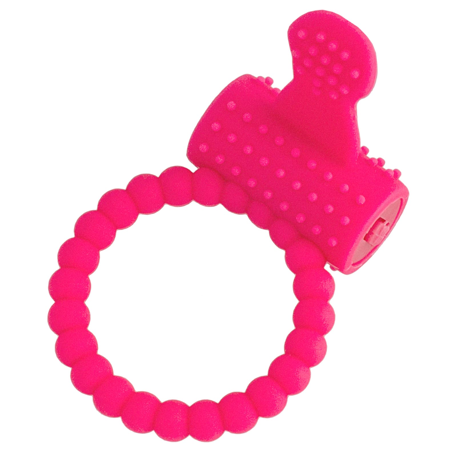 ToyFa A-toys Cion Cock Ring, розовое, Виброкольцо с клиторальным отростком