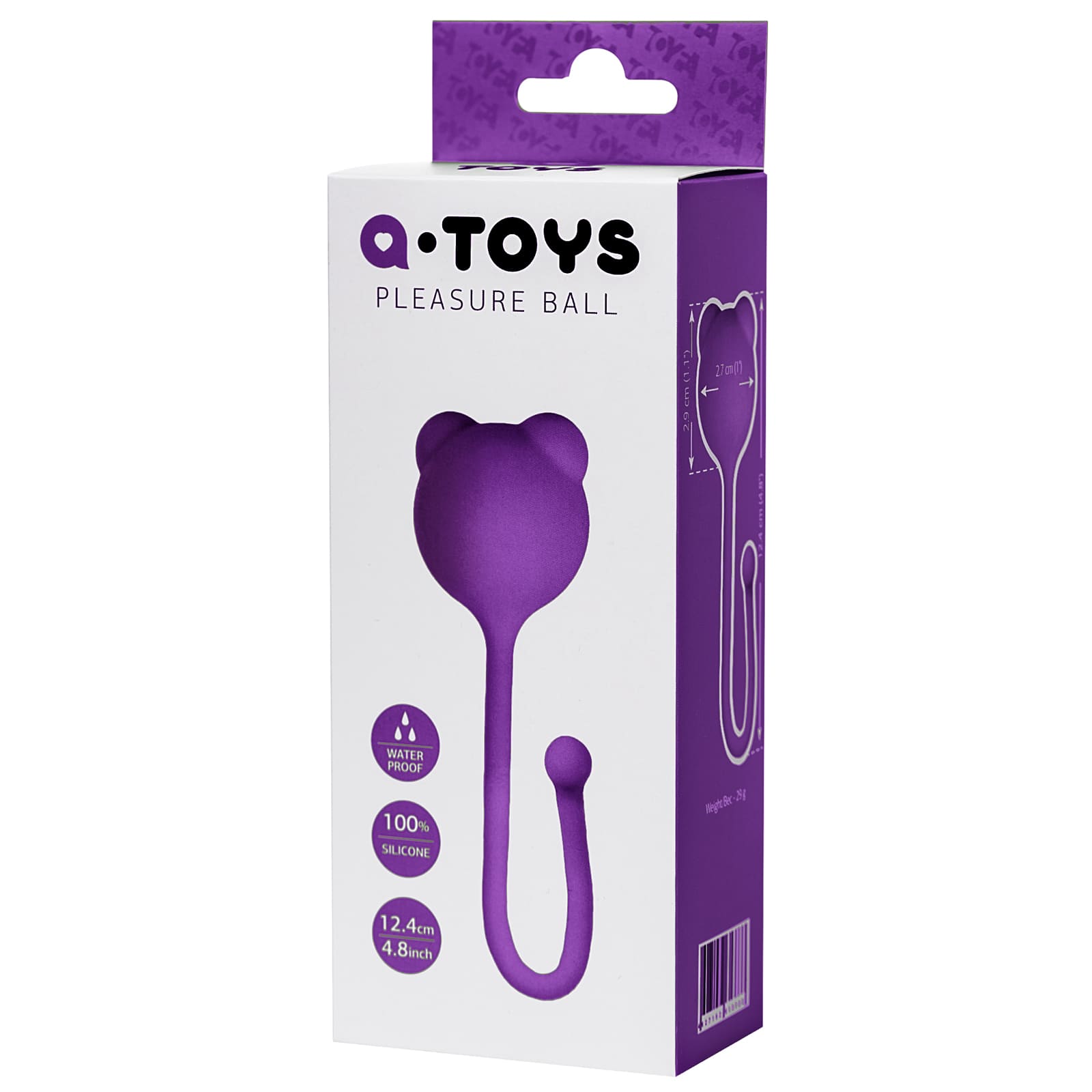 Toyfa A-Toys Tigo Pleasure Ball, фиолетовый, Вагинальный шарик со стимулирующими ушками и другие товары ToyFa с фото