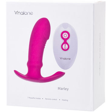 Nalone Marley, розовая - Анальная вибровтулка с пультом управления - купить в секс шопе