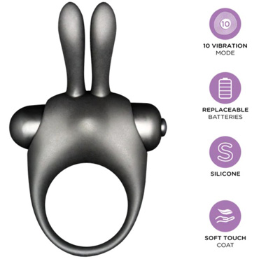 Набор Orgie Orgasmic Bunny - Возбуждающий гель и мощное виброкольцо - купить в секс шопе