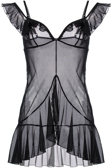 Erolanta Marianne, черная, Комбинация с бретелями-крылышками и другие товары Erolanta с фото