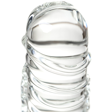 Sexus Glass Фаллоимитатор с мошонкой, прозрачный - подробные фото в секс шопе Condom-Shop