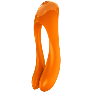 Satisfyer Candy Cane, оранжевый, Универсальный пальчиковый вибратор