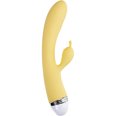 Flovetta by Toyfa Aster, желтый - Вибратор с клиторальным стимулятором - купить в секс шопе