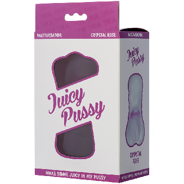 ToyFa Juicy Pussy Masturbator Crystal Rose, прозрачный - подробные фото в секс шопе Condom-Shop