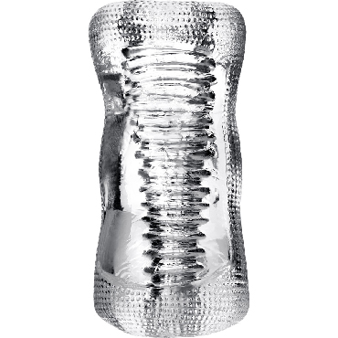 ToyFa Lingam Asha Masturbator, прозрачный - Двухсторонний мастурбатор - купить в секс шопе