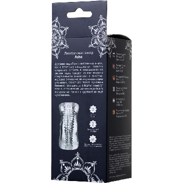 ToyFa Lingam Asha Masturbator, прозрачный - подробные фото в секс шопе Condom-Shop