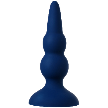 ToyFa O'Play Prime, синяя - Анальная вибровтулка с беспроводным пультом управления - купить в секс шопе