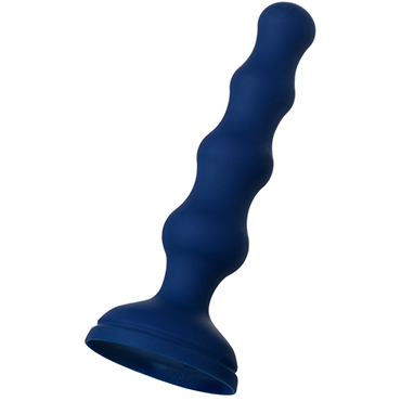 ToyFa O'Play Wave, синяя, Анальная вибровтулка с беспроводным пультом управления