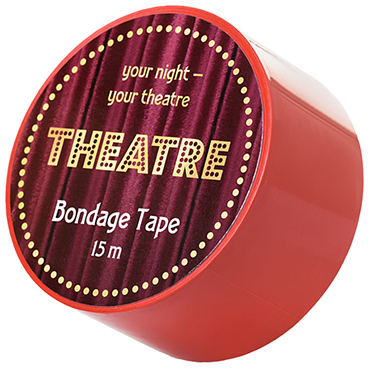 ToyFa Theatre Bondage Tape, красный, Бондажный скотч