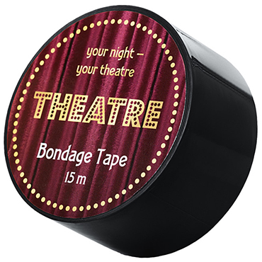 ToyFa Theatre Bondage Tape, черный, Бондажный скотч