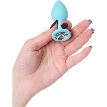 ToyFa ToDo Anal Plug Brilliant, мятная - Анальная пробка со стразом - купить в секс шопе