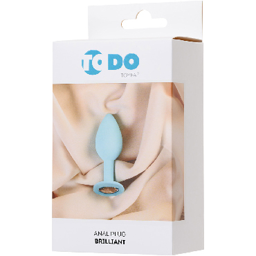 ToyFa ToDo Anal Plug Brilliant, мятная, Анальная пробка со стразом и другие товары ToyFa с фото