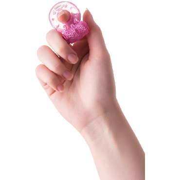 ToyFa Vibrating Ring, розовое - подробные фото в секс шопе Condom-Shop