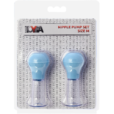 ToyFa Nipple Pump Set Size M, голубой, Набор для стимуляции сосков размер М и другие товары ToyFa с фото