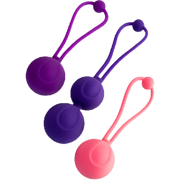 L'Eroina by Toyfa Bloom, фиолетово-розовый, Набор вагинальных шариков