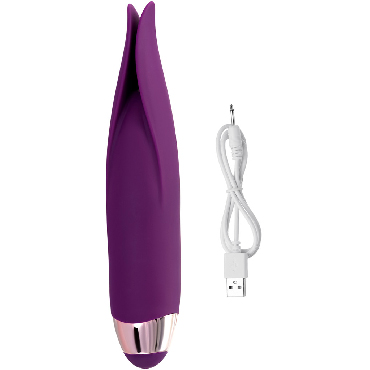 L'Eroina by Toyfa Flo, фиолетовый, Вибростимулятор с лепестками для стимуляции и другие товары ToyFa с фото