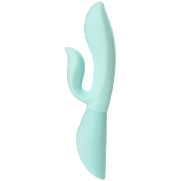 JOS Sensy Touch Sensor Function, голубой - Вибратор реагирующий на прикосновение, с клиторальным отростком - купить в секс шопе