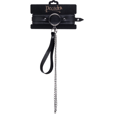 Pecado Ошейник-чокер, черный - подробные фото в секс шопе Condom-Shop