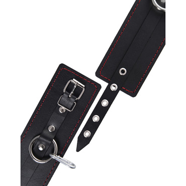 Pecado Бандажный набор (сцепка, наручники, оковы), черный - фото 7