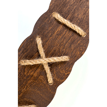 Pecado Паддл с джутовой шнуровкой, коричневый, Из натурального дерева и другие товары Pecado с фото