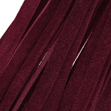 Pecado Плеть «Бургундия», красная - Из натурального велюра - купить в секс шопе