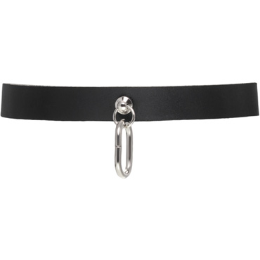 Pecado Чокер с овальным кольцом, черный - фото, отзывы