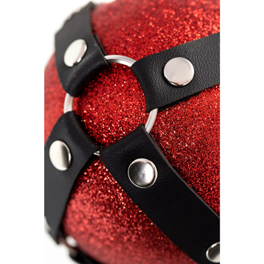 Pecado Новогодний шар с клепками 10 см, красный - фото, отзывы