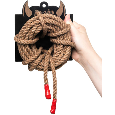 Pecado Веревка профи-джут "Shibari" 8 мм х 10 м, коричневая - фото, отзывы