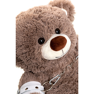 Pecado Бандажный набор "Медведь бурый" (оковы, наручники), белый, Из натуральной кожи и другие товары Pecado с фото