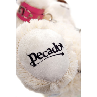 Pecado Бандажный набор "Медведь белый" (оковы, наручники), розовый - Из натуральной кожи - купить в секс шопе