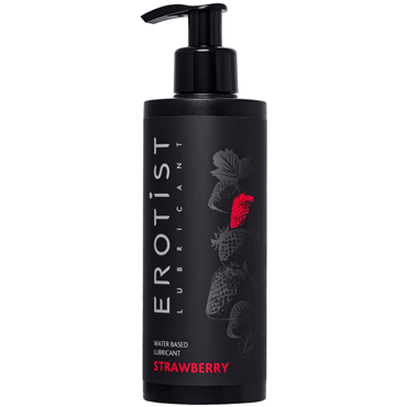 Erotist Lube Strawberry, 250 мл, Лубрикант на водной основе с ароматом клубники